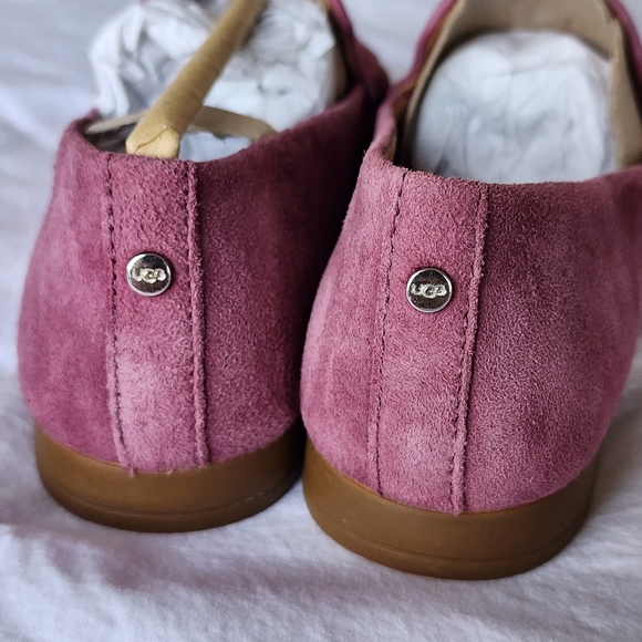 UGG slip-on pink purple suede flat loafer size 7 New - Picture 4 of 10
